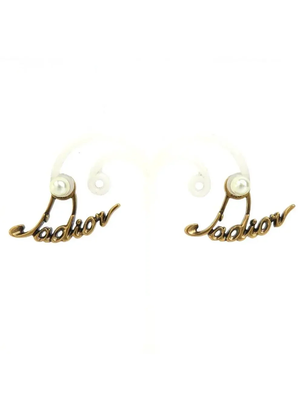 Auth Christian Dior Ja Pierce Earrings #302754C26B
